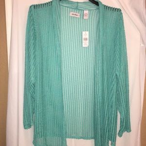 NWT LeMode lacy cardigan